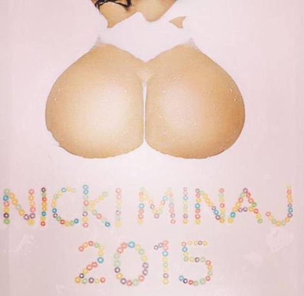 Nicki Minaj lancia via social il proprio calendario 2015.  Sar un anno bollente 